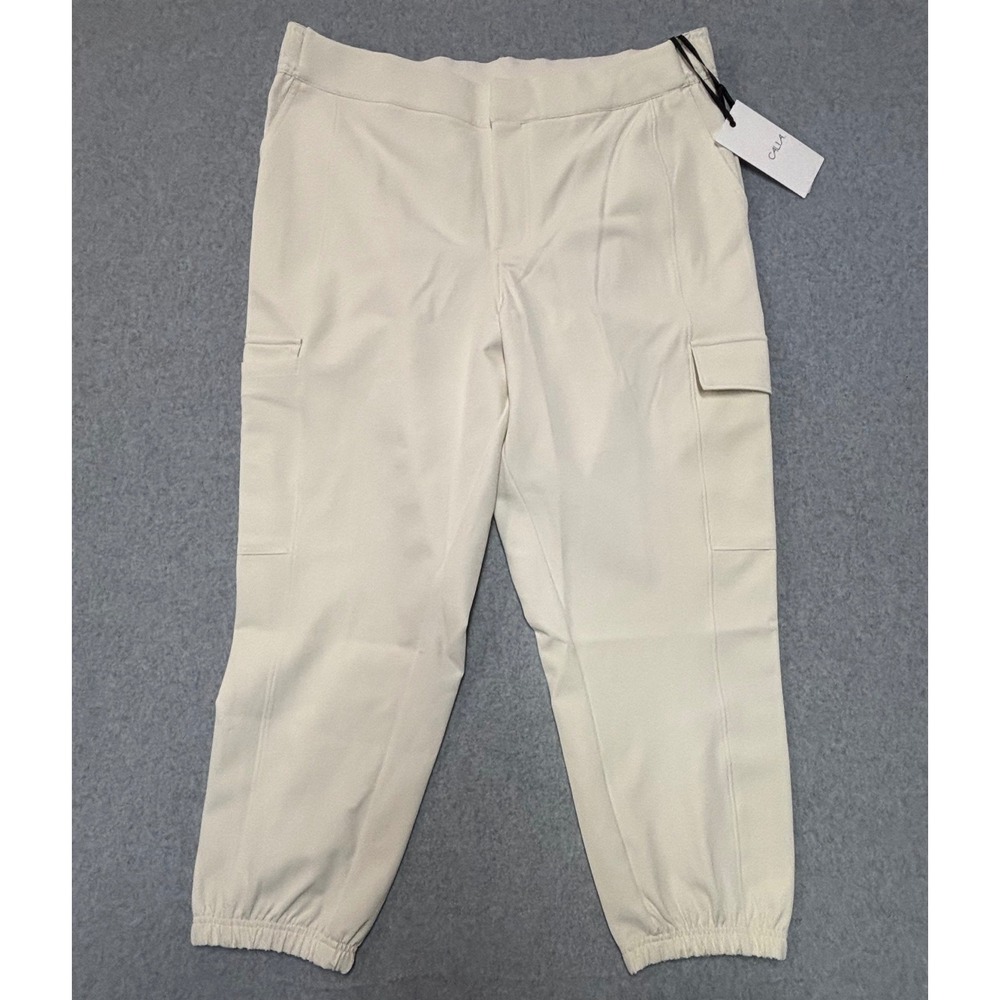 CALIA Effortless High-Rise Jogger Pants Cloud Cover White Cargo XXL WAX34204